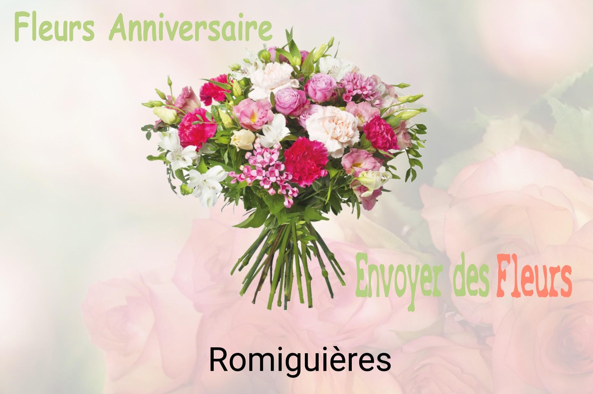 Bouquet de fleurs d’anniversaire livré à Romiguières